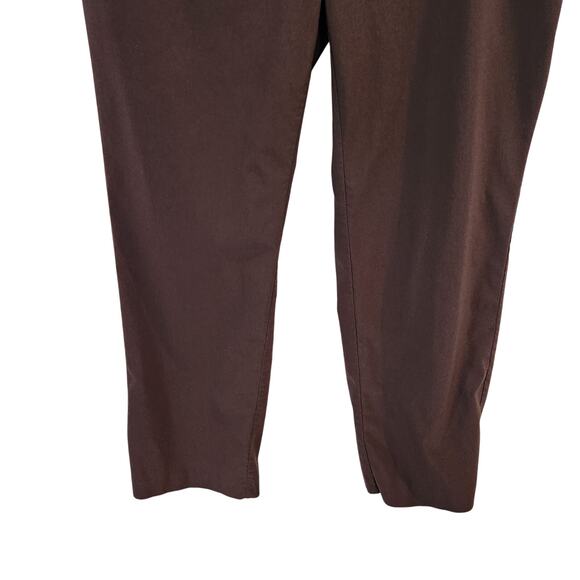 Lane Bryant Classic Mid Rise Tapered Ankle Trouser Dress Pants Brown Size 18 - Picture 4 of 10